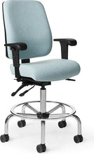 Load image into Gallery viewer, OfficeMaster Chairs - AF413-2 - Office Master Affirm Cushioned Back Ergonomic Stool
