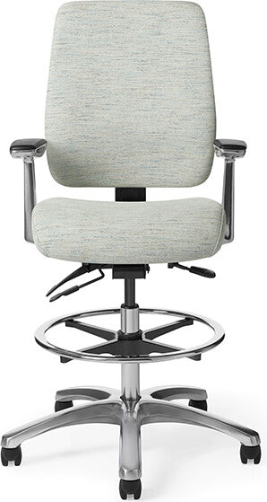 OfficeMaster Chairs - AF415 - Office Master Affirm Cushioned Back Ergonomic Stool