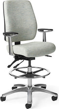Load image into Gallery viewer, OfficeMaster Chairs - AF415-2 - Office Master Affirm Cushioned Back Ergonomic Stool
