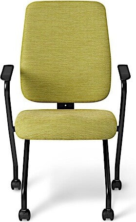 OfficeMaster Chairs - AF470N - Office Master Affirm Fixed Arms Cushioned Back Ergonomic Side Chair