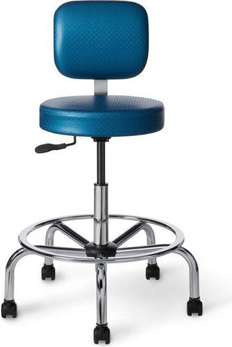OfficeMaster Chairs - CL35 - Office Master Classic Professional Lab and Healthcare Stool with Back Rest