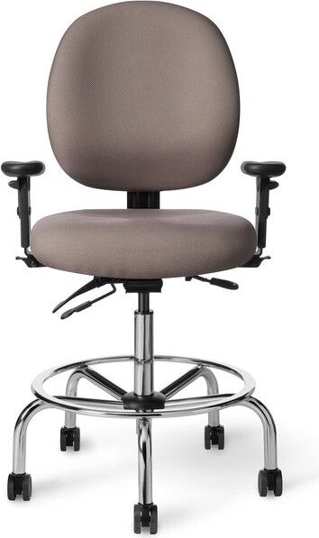 OM Seating - PAC57-LS - Office Master Classic Medium Build Multi Functional Ergonomic Lab Stool