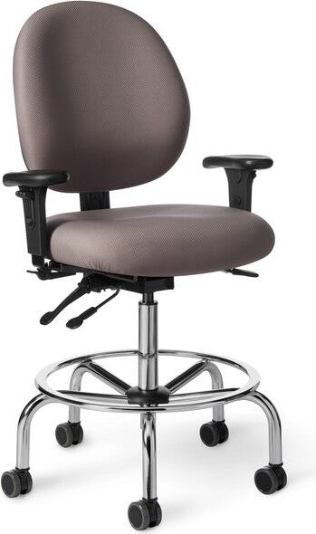 OM Seating - PAC57-LS-2 - Office Master Classic Medium Build Multi Functional Ergonomic Lab Stool