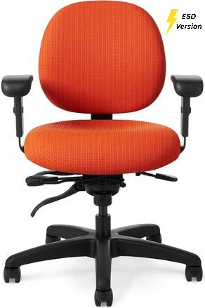 OM Seating - EF62 - Office Master Electrostatic Discharge ESD Multi Function Ergonomic Chair (Fabric)