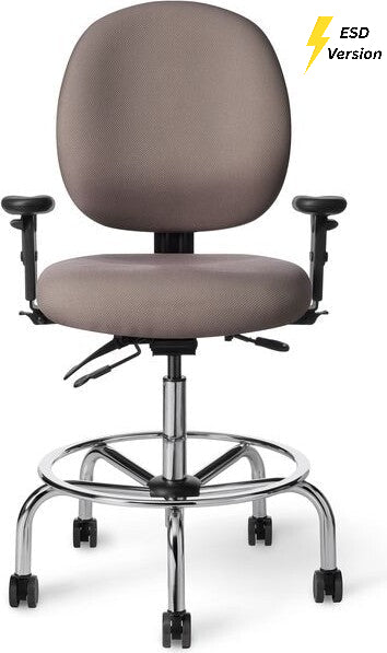 OM Seating - EVCLS57D - Office Master Electrostatic Discharge ESD Healthcare Lab Stool (Vinyl)