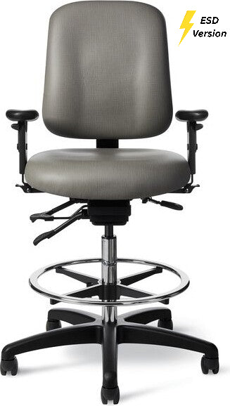 OM Seating - EVIU73 - Office Master Electrostatic Discharge ESD Multi Function Lab Stool (Vinyl)