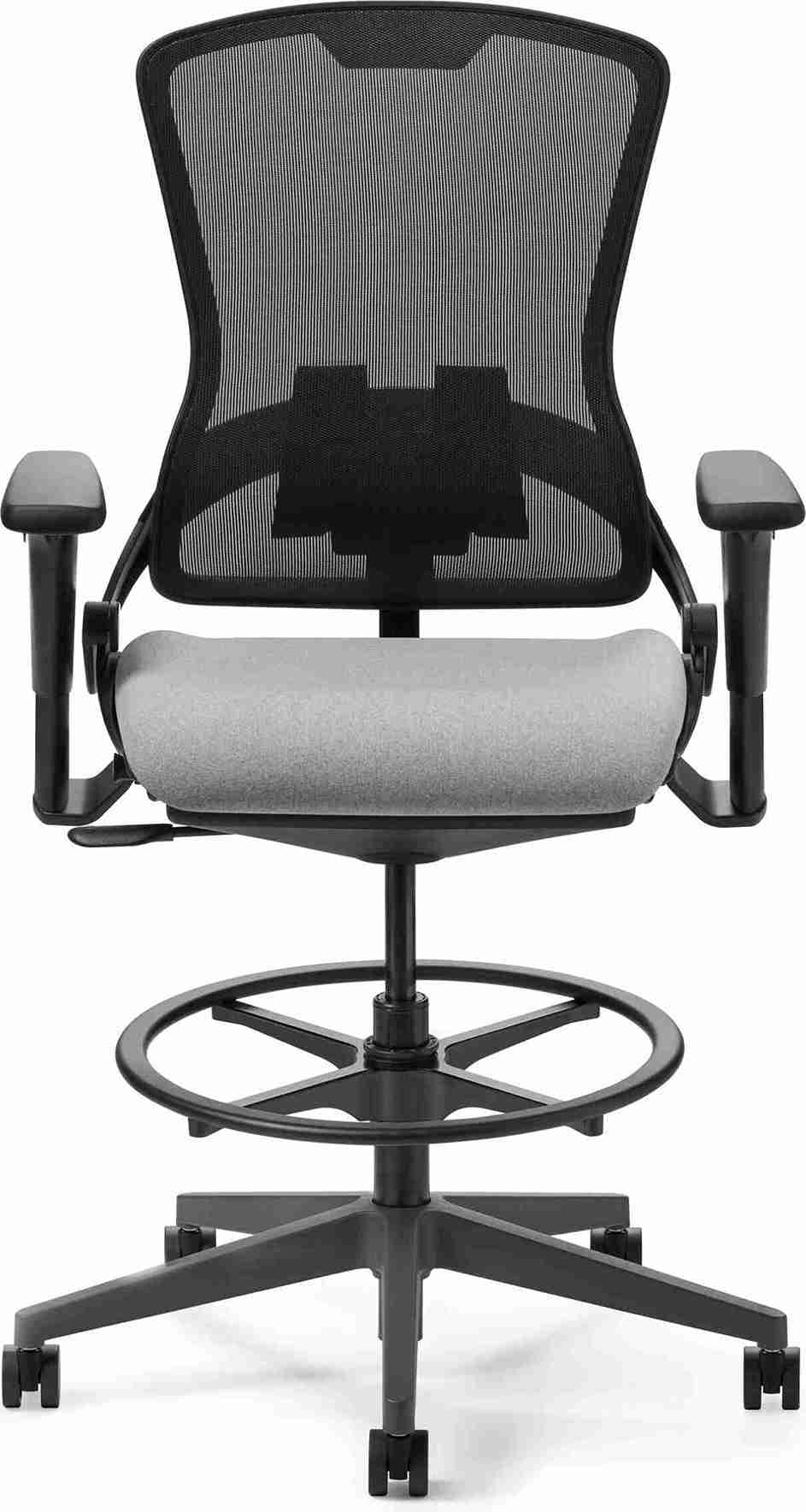 OM Seating - OM5-MH-TS - Office Master Ergonomic Self Weighing High Back Mesh Task Stool