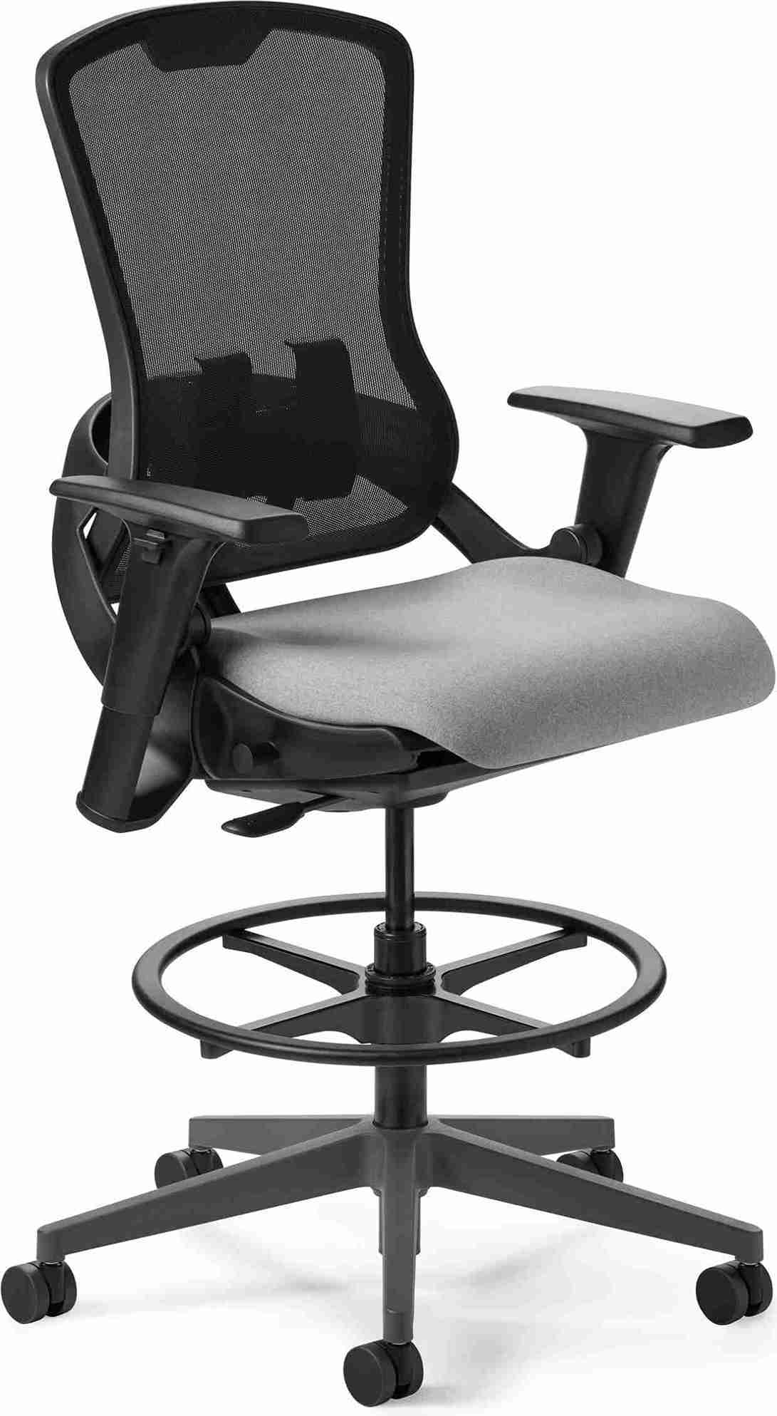 OM Seating - OM5-MH-TS-2 - Office Master Ergonomic Self Weighing High Back Mesh Task Stool