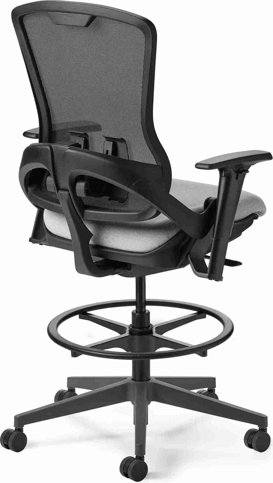OM Seating - OM5-MH-TS-3 - Office Master Ergonomic Self Weighing High Back Mesh Task Stool