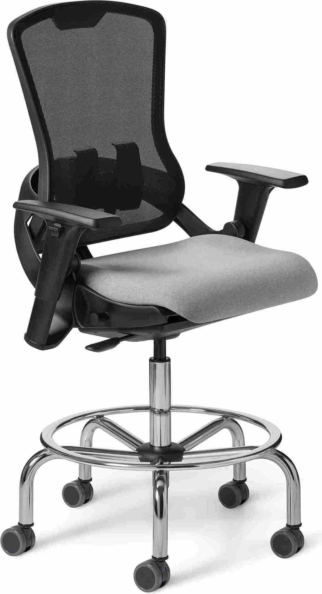 OM Seating - OM5-MH-TS-6 - Office Master Ergonomic Self Weighing High Back Mesh Task Stool