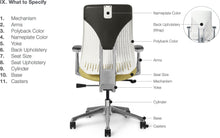 Load image into Gallery viewer, OfficeMaster Chairs - TY608-8 - Office Master Truly Simple Synchro Ergonomic Chair 
