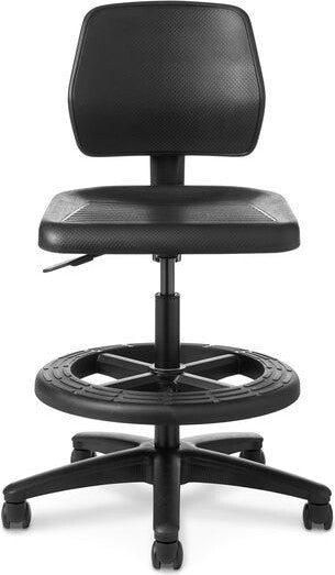 OfficeMaster Chairs - WS23 - Office Master Workstool Basic Bench with Backrest and Footring