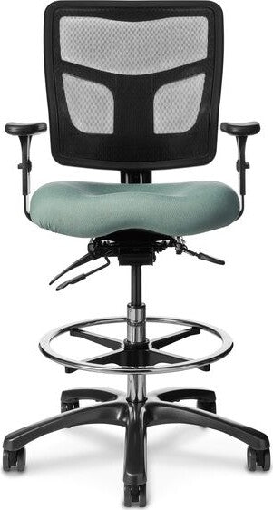 OM Seating - YS75 - Office Master Yes Deluxe High Stool with Footring