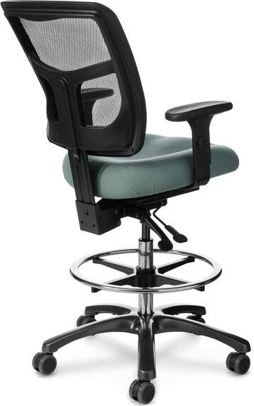 OM Seating - YS75-3 - Office Master Yes Deluxe High Stool with Footring