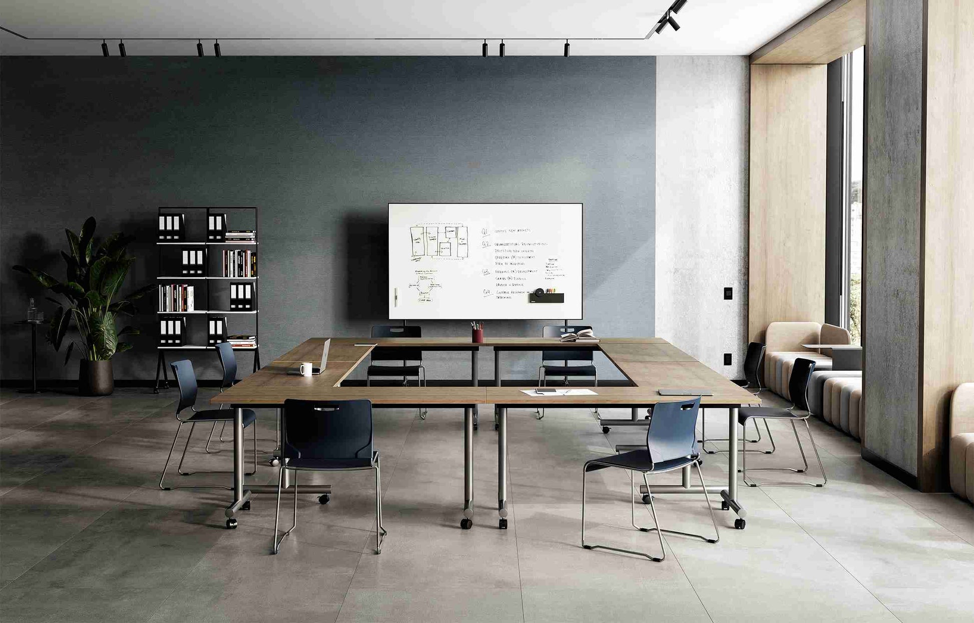 Special T - BV.KINGFLIP-2448-16 - Special T Kingston Rectangular Flip & Nest Multi-Purpose Table