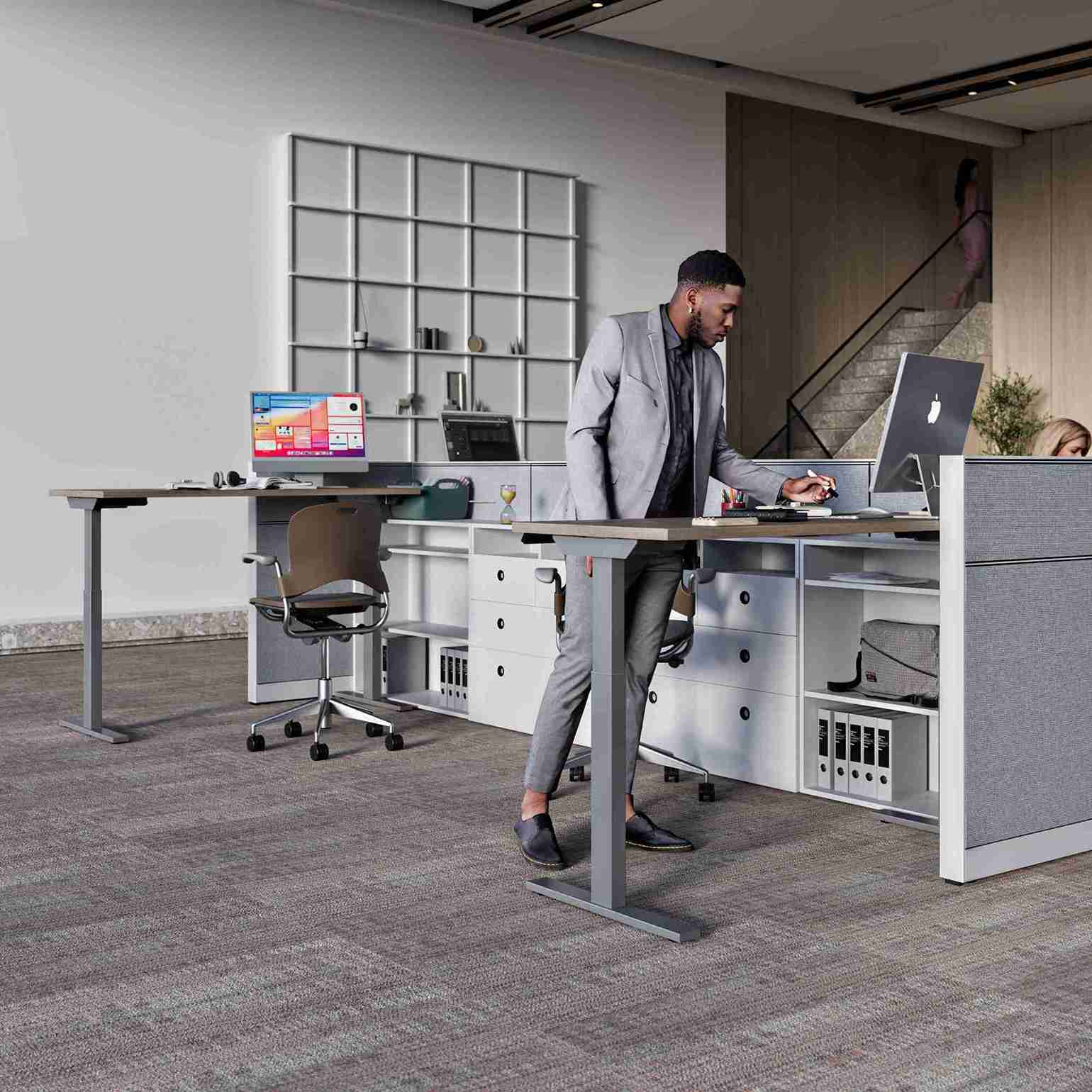 Special T - HIKE-2448-BV-13 - Special T HIKE Electric Rectangular Height Adjustable Table