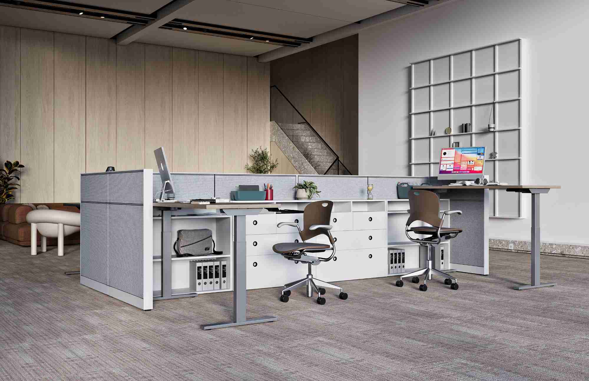 Special T - HIKE-2448-BV-17 - Special T HIKE Electric Rectangular Height Adjustable Table