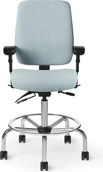 OM Seating - AF413 - Office Master Affirm Cushioned Back Ergonomic Stool