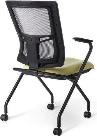 OM Seating - AF570N-3 - Office Master Affirm Mid Back Ergonomic Office Guest Chair with Fixed Arms