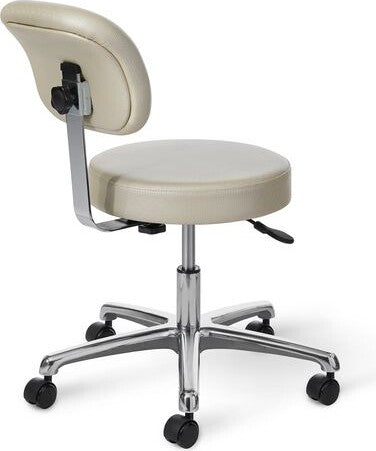 OM Seating - CL22-3 - Office Master Exam Room Stool with Back Rest