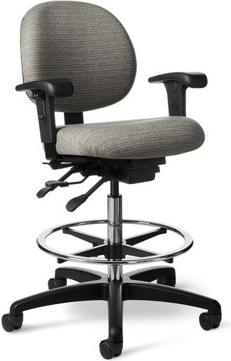 OM Seating - CL45EZ-2 - Office Master Classic Health Care Drafting Chair with Footring