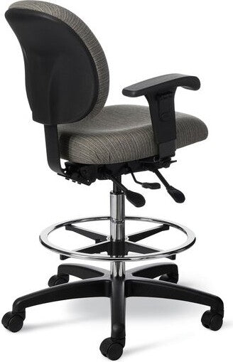 OM Seating - CL45EZ-3 - Office Master Classic Health Care Drafting Chair with Footring