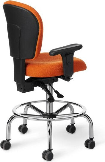 OM Seating - PAC53-LS-3 - Office Master Classic Small Build Multi Functional Ergonomic Lab Stool