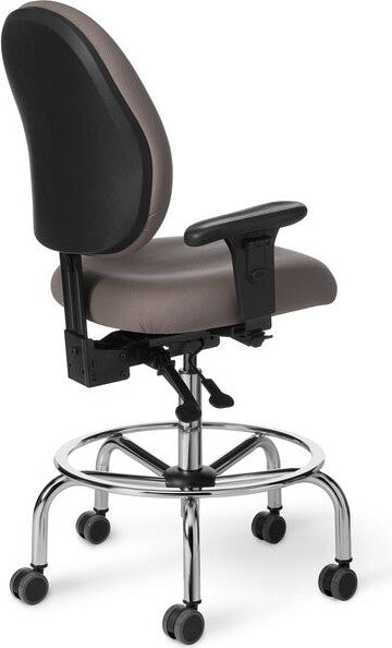 OM Seating - PAC57-LS-3 - Office Master Classic Medium Build Multi Functional Ergonomic Lab Stool