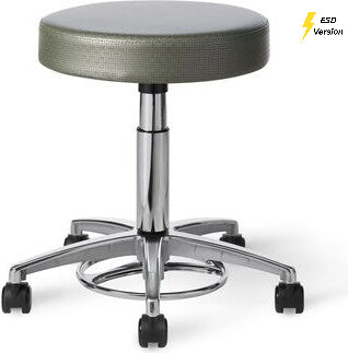 OM Seating - EF14 - Office Master Electrostatic Discharge ESD Healthcare Low Stool (Fabric)