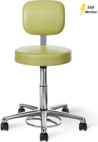 OM Seating - EF15 - Office Master Electrostatic Discharge ESD Healthcare Exam Stool (Fabric)