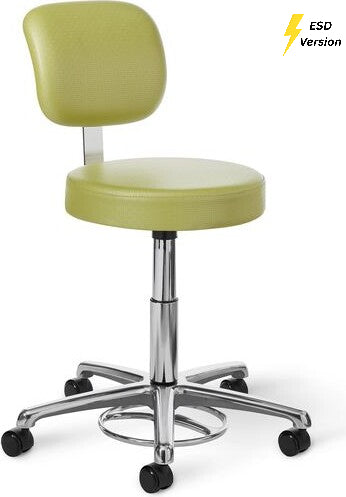 OM Seating - EF15-2 - Office Master Electrostatic Discharge ESD Healthcare Exam Stool (Fabric)