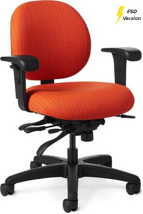 OM Seating - EF62-2 - Office Master Electrostatic Discharge ESD Multi Function Ergonomic Chair (Fabric)