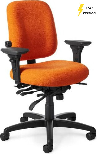OM Seating - EF74-2 - Office Master Electrostatic Discharge ESD Multi Function Ergonomic Chair (Fabric)