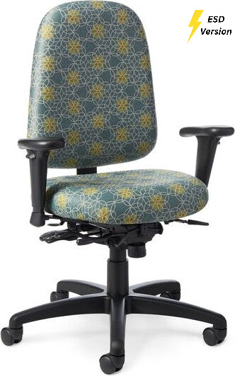 OM Seating - EF77-2 - Office Master Electrostatic Discharge ESD High Back Ergonomic Chair (Fabric)