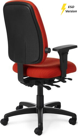 OM Seating - EF78-3 - Office Master Electrostatic Discharge ESD High Back Ergonomic Chair (Fabric)
