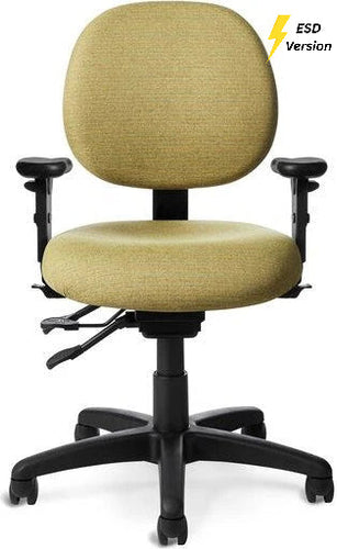 OM Seating - EV44 - Office Master Electrostatic Discharge ESD Ergonomic Mid Back Task Chair (Vinyl)