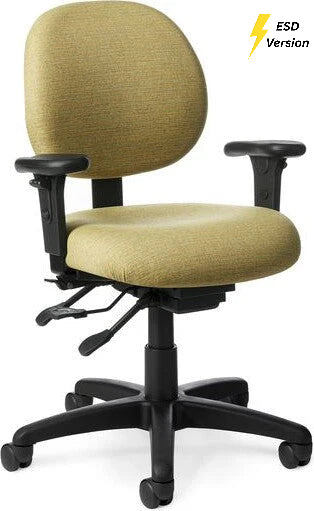OM Seating - EV44-2 - Office Master Electrostatic Discharge ESD Ergonomic Mid Back Task Chair (Vinyl)