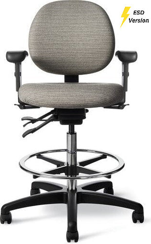 OM Seating - EV45 - Office Master Electrostatic Discharge ESD Healthcare Lab Stool (Vinyl)