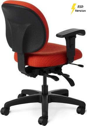OM Seating - EV62-3 - Office Master Electrostatic Discharge ESD Multi Function Ergonomic Chair (Vinyl)