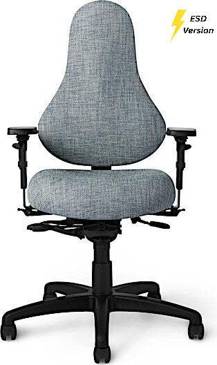 OM Seating - EVDB74 - Office Master Electrostatic Discharge ESD Multi Function Ergonomic Chair (Vinyl)