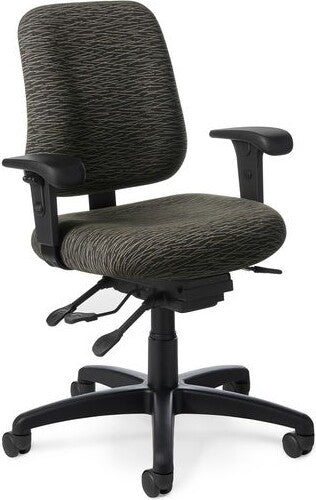 OM Seating - PT72IU-2 - Office Master 24-Seven Intensive Use Mid Back Ergonomic Task Chair