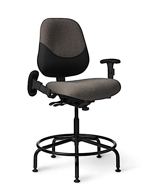 OM Seating - MX85PD-2 - Office Master Maxwell Police Department Heavy Duty Big Build Stool