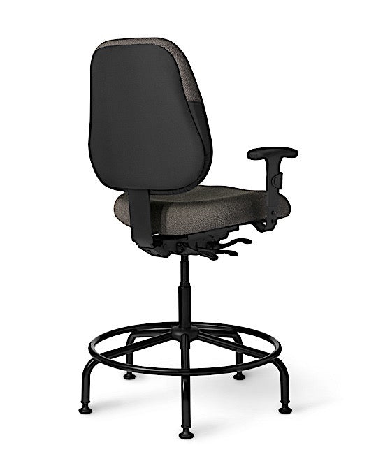 OM Seating - MX85PD-3 - Office Master Maxwell Police Department Heavy Duty Big Build Stool