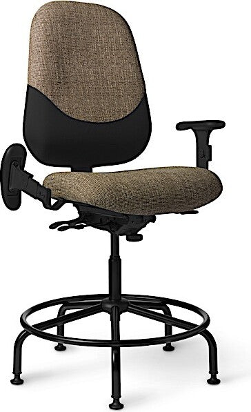 OM Seating - MX87PD-2 - Office Master Maxwell Police Department Intensive Use Big Build Stool