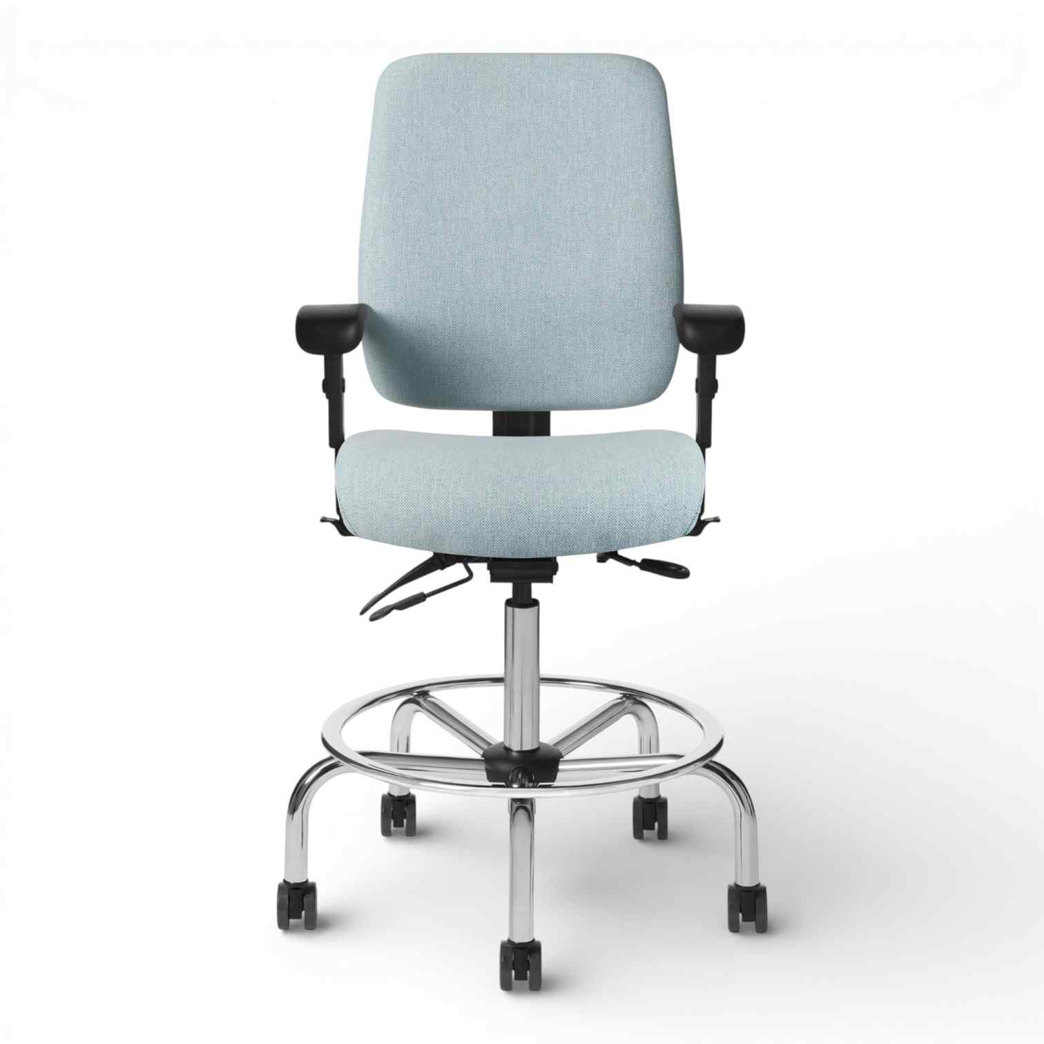 OM Seating - AF413 - Office Master Affirm Cushioned Back Ergonomic Stool