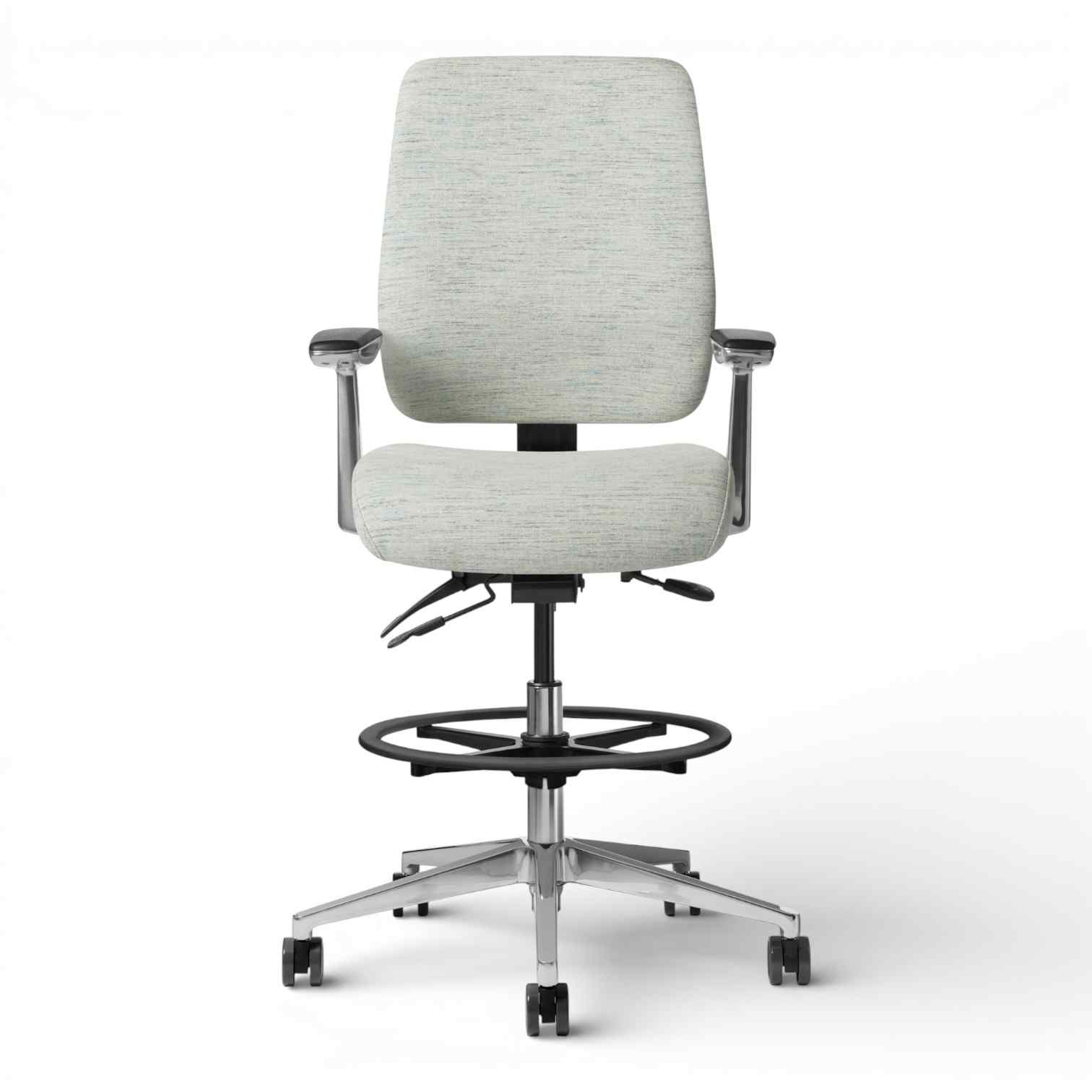 OM Seating - AF415 - Office Master Affirm Cushioned Back Ergonomic Stool