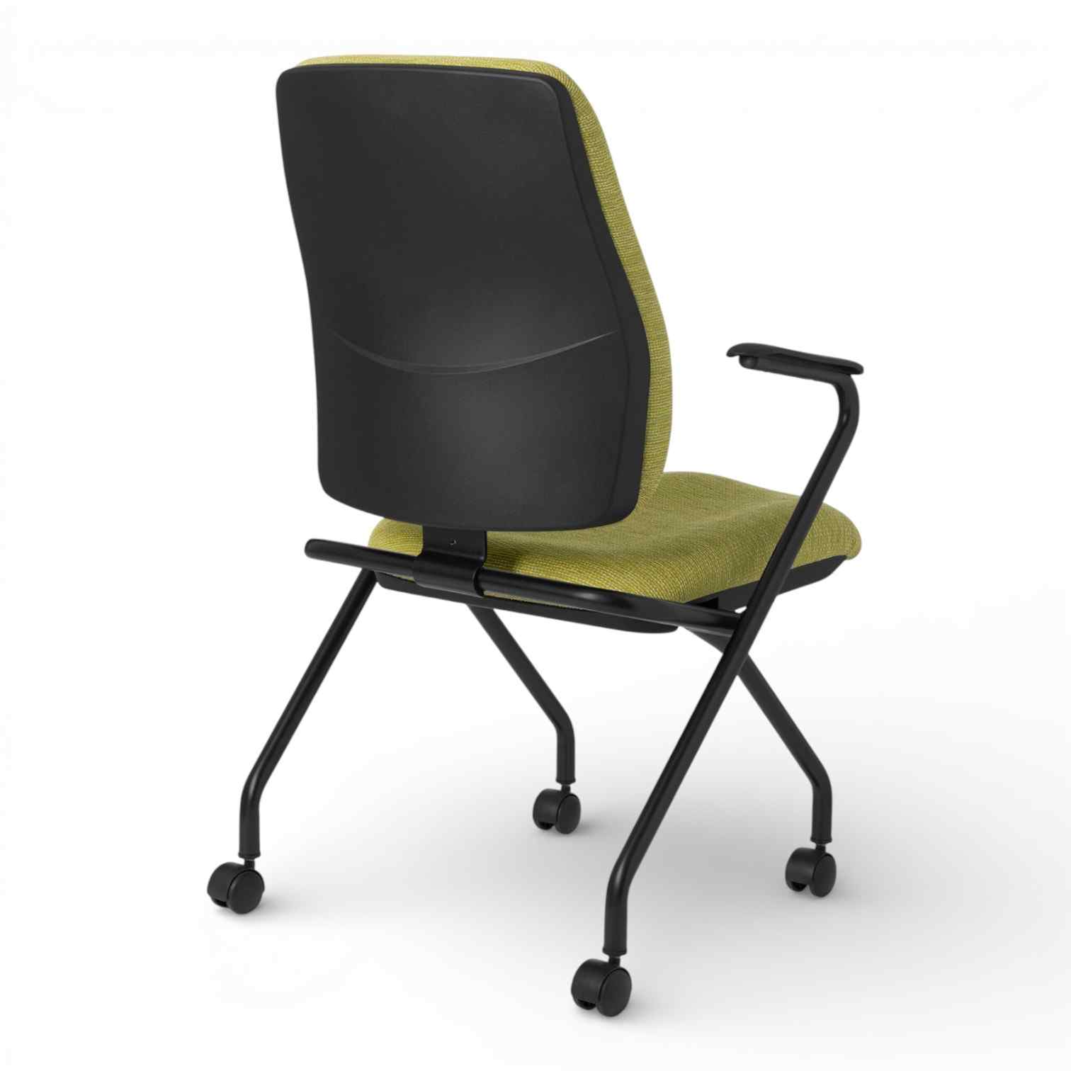 OM Seating - AF470N-3 - Office Master Affirm Fixed Arms Cushioned Back Ergonomic Side Chair