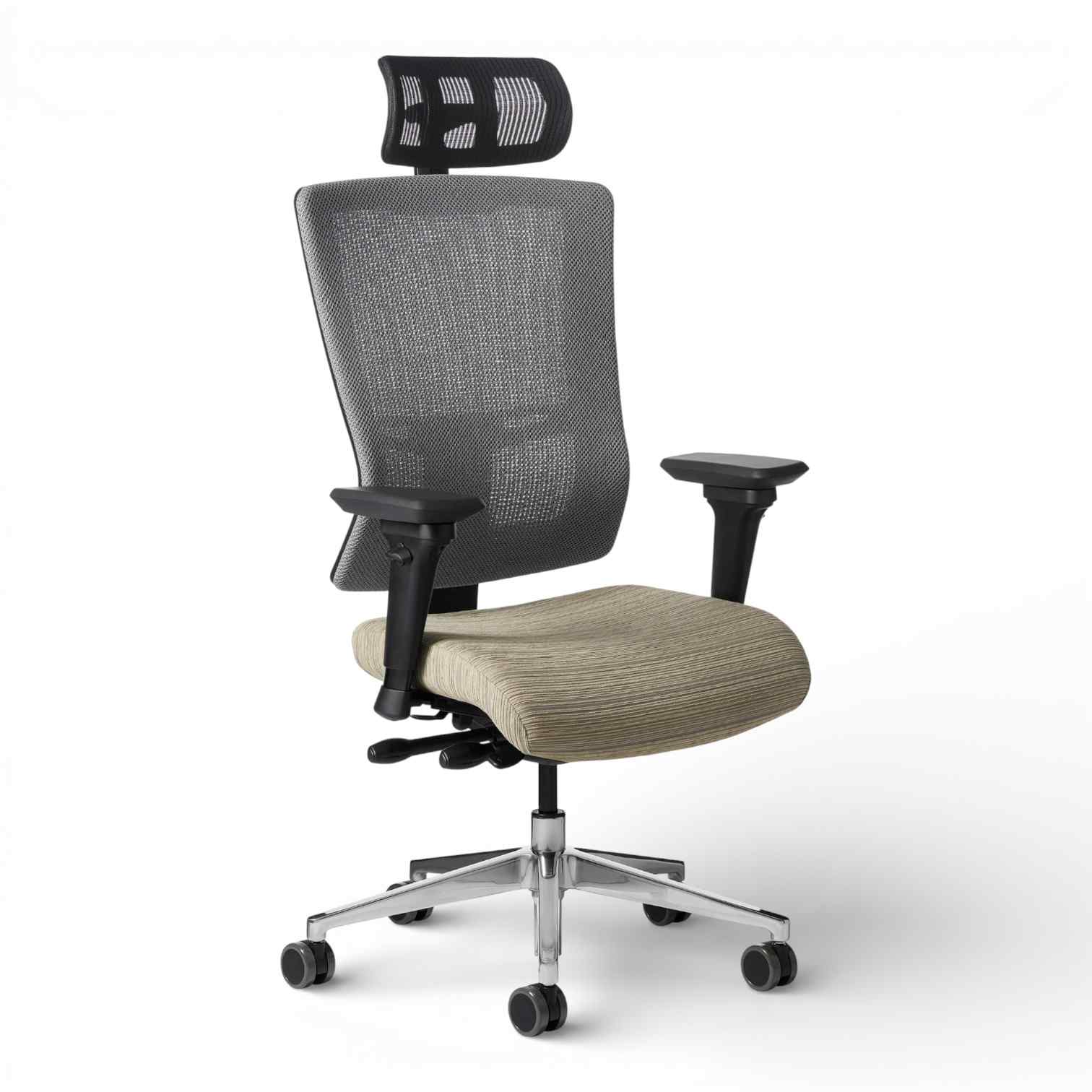 OM Seating - AF529-2 - Office Master Affirm Executive High Back Ergonomic Chair with Headrest