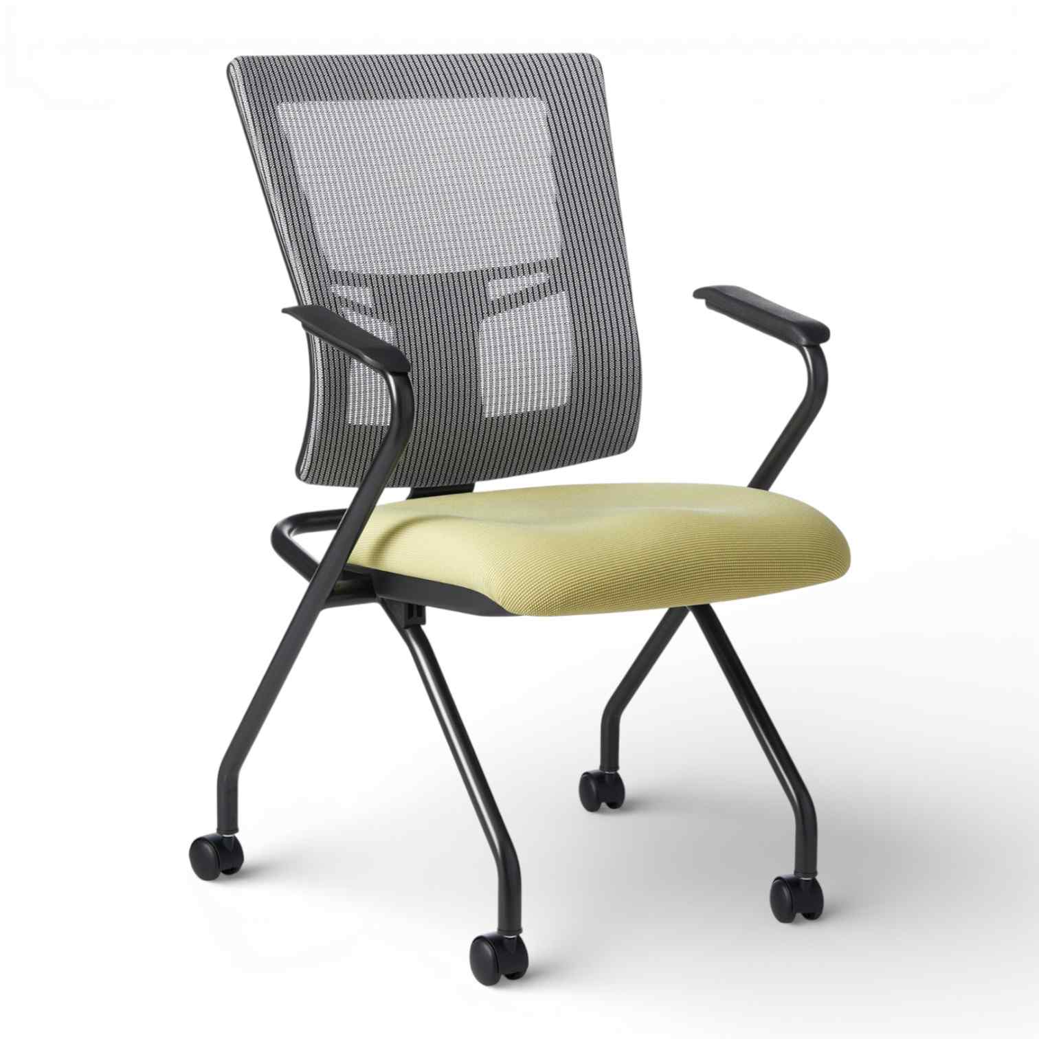OM Seating - AF570N - Office Master Affirm Mid Back Ergonomic Office Guest Chair with Fixed Arms