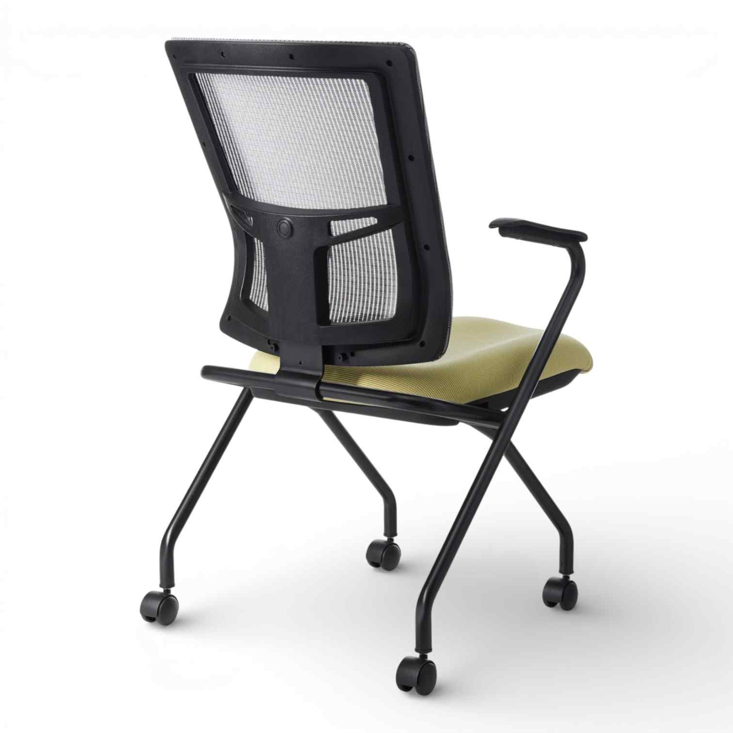 OM Seating - AF570N-3 - Office Master Affirm Mid Back Ergonomic Office Guest Chair with Fixed Arms